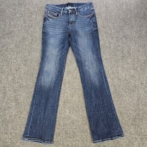 Buckle Black Fit No 53 Straight Jeans Womens 28x30 Blue Stretch Mid Rise